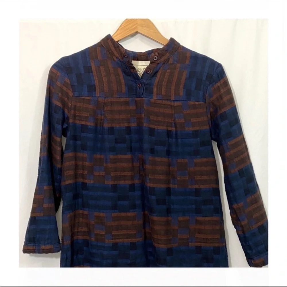 Ace & Jig Long Sleeve Woven Cotton Top - Picture 3 of 10